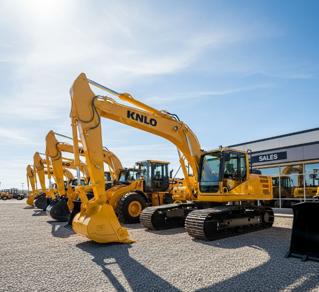 Heavy machinery yard (excavator/loader)